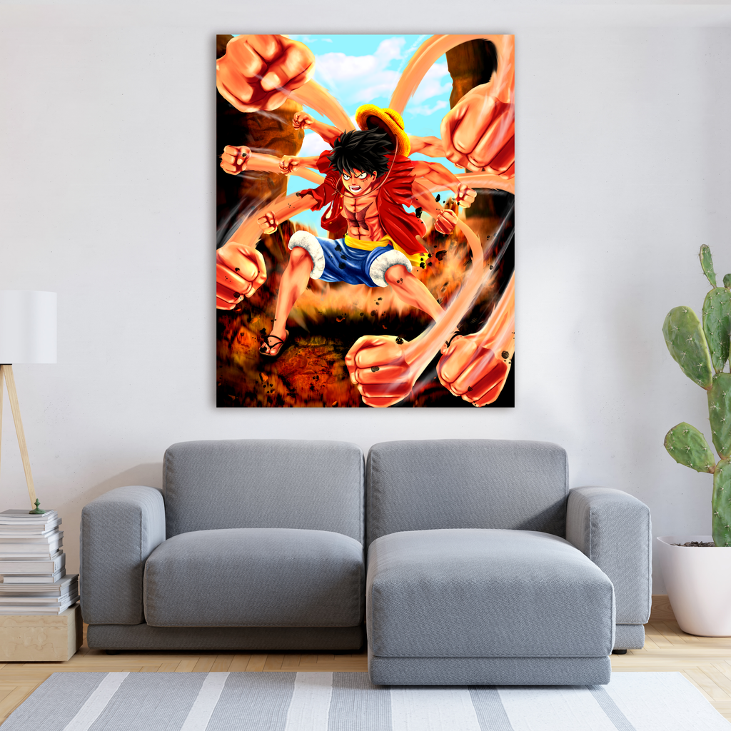 Luffy Gum Gum Gatling Canvas This1Guy Studios
